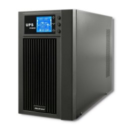 Qoltec Zasilacz awaryjny UPS On-line | Pure Sine Wave | 3kVA | 2.4kW | LCD | USB