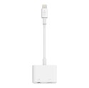 AUDIO CHARGE ROCKSTAR ADAPTER/FOR IPHONE 7/7 PLUS WHITE