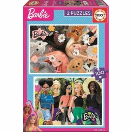 Zestaw 2 Puzzli Barbie 100 Części