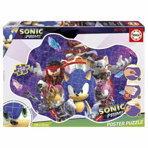 Zestaw 4 Puzzli Sonic Prime 250 Części