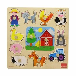 Drewniane Puzzle dla Dzieci Goula 53025 (12 pcs)