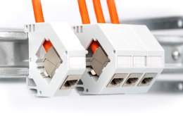 Kabel instalacyjny DIGITUS kat.7, S/FTP, Dca, AWG 23/1, LSOH, 500m, pomarańczowy, szpula