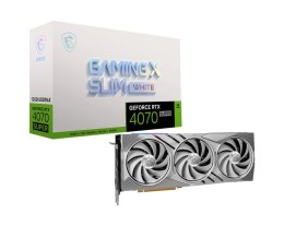 Karta graficzna GeForce RTX 4070 SUPER 12G GAMING X SLIM GDDRX6 biała