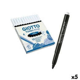 Zestaw markerów Giotto Turbo Maxi Czarny (5 Sztuk)