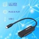 Adapter SATA | Przejściówka na dysk SSD HDD 2.5" | USB-C | Super speed 5Gb/s | 2TB