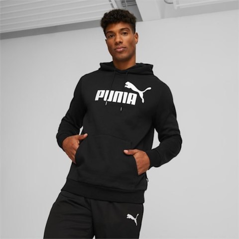 Bluza męska Puma Big Logo Hoodie FL czarna 586686 01