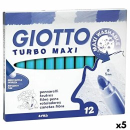 Zestaw markerów Giotto Turbo Maxi Błękitne niebo (5 Sztuk)