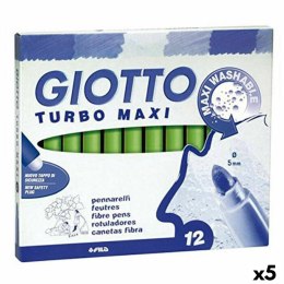 Zestaw markerów Giotto Turbo Maxi Jasny Zielony (5 Sztuk)