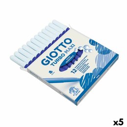 Zestaw markerów Giotto Turbo Maxi Niebieski (5 Sztuk)