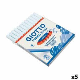 Zestaw markerów Giotto Turbo Maxi Pomarańczowy (5 Sztuk)