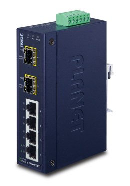PLANET ISW-621TF switch niezarządzalny L2 Fast Ethernet (10/100) Niebieski