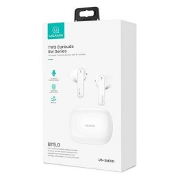 Słuchawki Bluetooth TWS 5.0 SM Series białe BHUSM01