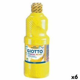 Farba temperowa Giotto School Żółty 500 ml Zmywalny (6 Sztuk)