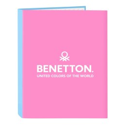 Segregator Benetton Spring Różowy Błękitne niebo A4 26.5 x 33 x 4 cm