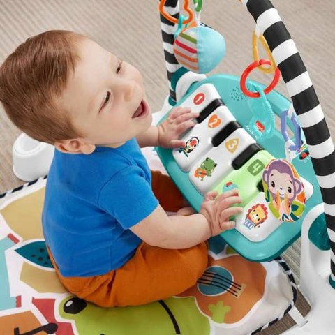 Mata do zabawy Fisher-Price Kick and Play Plastikowy Grzechotka Pianino ES