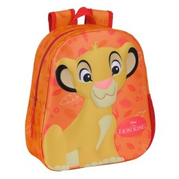 Plecak dziecięcy 3D The Lion King Pomarańczowy 27 x 33 x 10 cm