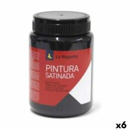Farba temperowa La Pajarita L-22 Czarny Satynowe Szkolny (35 ml) (6 Sztuk)