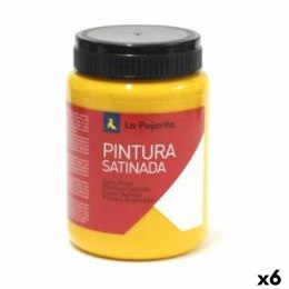 Farba temperowa La Pajarita L-27 Żółty Satynowe Szkolny (35 ml) (6 Sztuk)