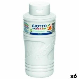 Malowanie palcami Giotto Biały 750 ml (6 Sztuk)