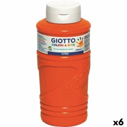 Malowanie palcami Giotto Pomarańczowy 750 ml (6 Sztuk)