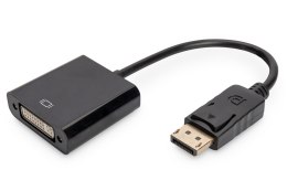 Kabel DP/DVI-I (24+5) M/Ż z zatrzaskiem cz. 0,15m Displayport 1080p 60Hz FHD