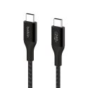 240W BRAIDED C-C CABLE 2M BLK/
