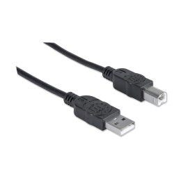 Kabel USB 2.0 AM-BM 1.8m do Drukarki Czarny Ekranowany