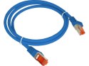 Patch-cord F/UTP kat.6 PVC 3.0m niebieski ALANTEC