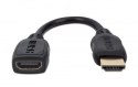 Przedłużacz Kabel HDMI-HDMI 2.0 M/F 20cm Ethernet 4K*60Hz