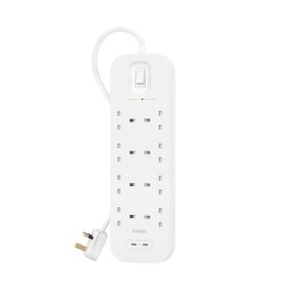 POWER STRIP WITH OVERVOLTAGE/PROTECTION 8 SOCKETS WITH 2 X US