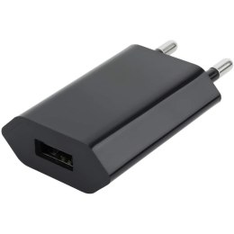 Sieciowa Ładowarka 100-240V - USB 5V 1A Slim Czarna