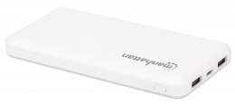 Zasilacz PowerBank 10000mAh 2x USB-A 2.1A/1A Kabel USB 2w1
