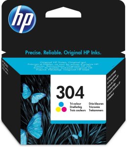 HP 304 - farve (cyjan, magenta, gul) -