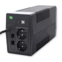 Qoltec 53977 Zasilacz awaryjny UPS | Monolith | 450VA | 240W | LCD | USB | RJ45