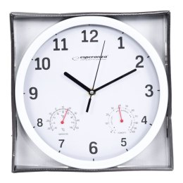 Zegar Ścienny Esperanza EHC016W Biały Szkło Plastikowy 25 cm