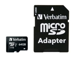 MICRO SDXC CARD 64GB/INCL ADAPTER R: 90MB/S W: 10MB/S