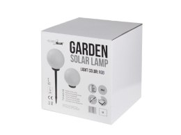 Solarna lampa wolnostojąca ogrodowa GB167 - kula 30x30x63cm, kolorowy LED