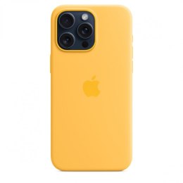 Etui silikonowe z MagSafe do iPhonea 15 Pro Max - sunshine