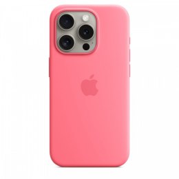 Etui silikonowe z MagSafe do iPhonea 15 Pro - różowe