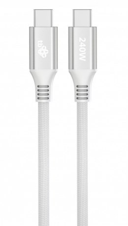 Kabel USB C - USB C 1m 240W biały