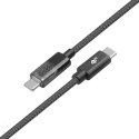 Kabel USB C - USB C 1m ze wskaźnikiem mocy ładowania LED (100 W)