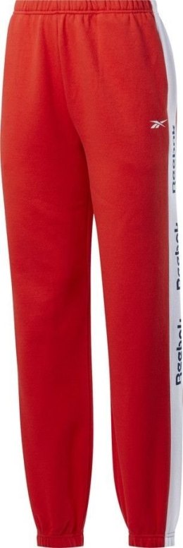 Spodnie damskie Reebok Te Linear Logo Fl P czerwone FT0905