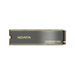 ADATA | LEGENDA 850 | 1000 GB | Format dysku SSD M.2 2280 | Interfejs SSD PCIe Gen4x4 | Prędkość odczytu 5000 MB/s | Prędkość za