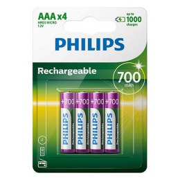 Baterie akumulatorowe Philips R03B4A70/10 700 mAh 1,2 V