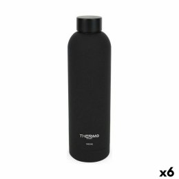 Butelkę Termiczną ThermoSport Soft Touch Czarny 1 L (6 Sztuk)