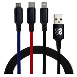 Kabel Micro USB Subblim SUB-CAB-3IN101 1 m Czarny (1 Sztuk)