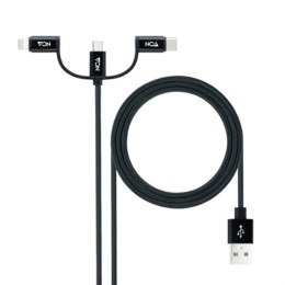 Kabel USB NANOCABLE 10.01.3200 Czarny 1 m