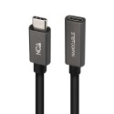 Kabel z rozgałęźnikiem USB-C NANOCABLE 10.01.4400 Czarny 50 cm