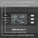 QOLTEC ZASILACZ AWARYJNY UPS 3KVA | 3000W | POWER FACTOR 1.0 | LCD | EPO | USB | ON-LINE