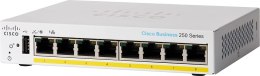 Cisco CBS250-8PP-D-EU Smart 8-port GE, Partial PoE+ 45W, Desktop, Ext PSU